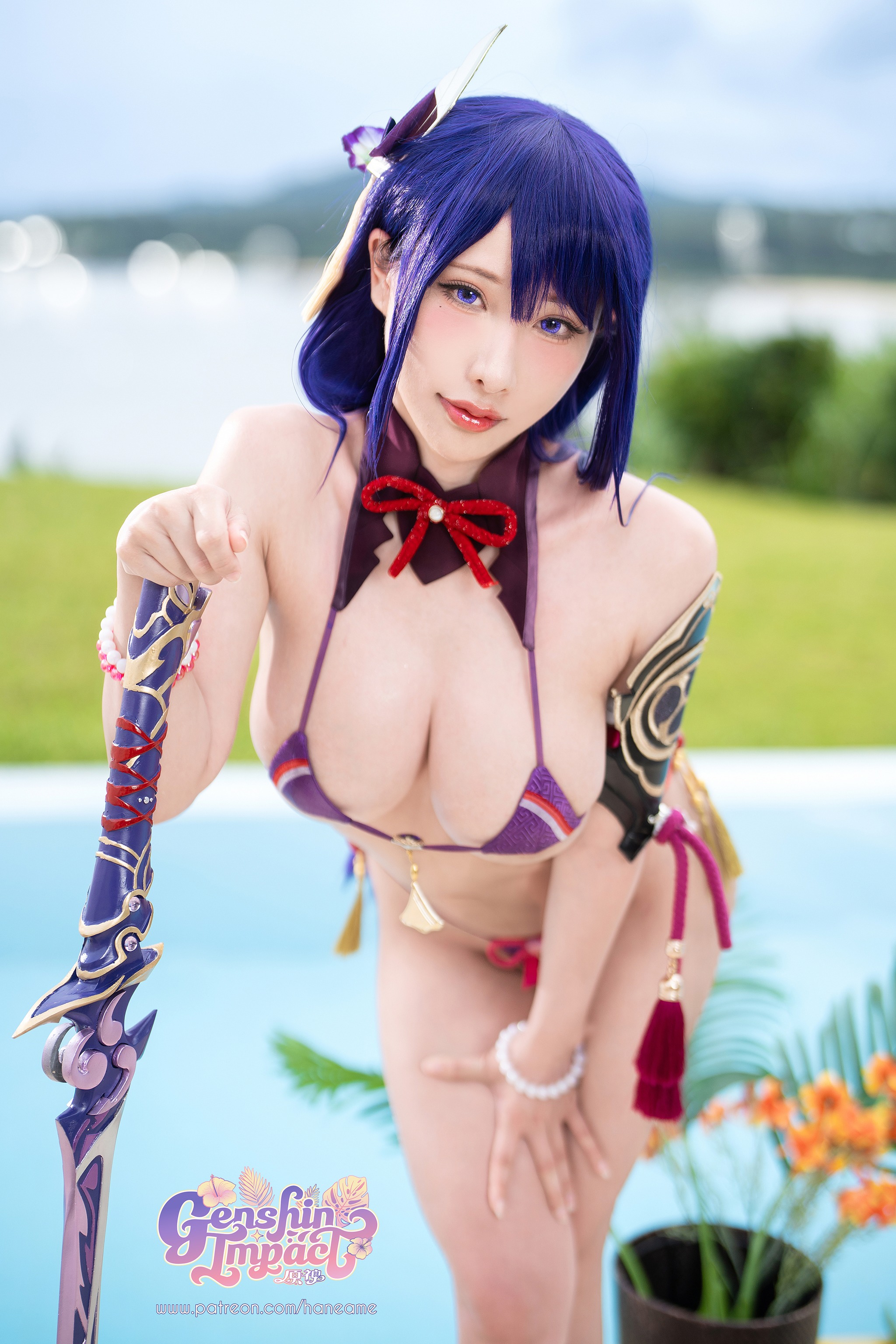 图片[1]-雨波HaneAme – NO.420 原神 雷电将军写真书[95P]-XikXak